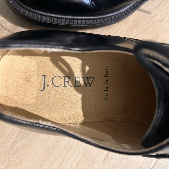 J. Crew women’s  Black Leather Shoes made in Italy - Picture 4 of 10